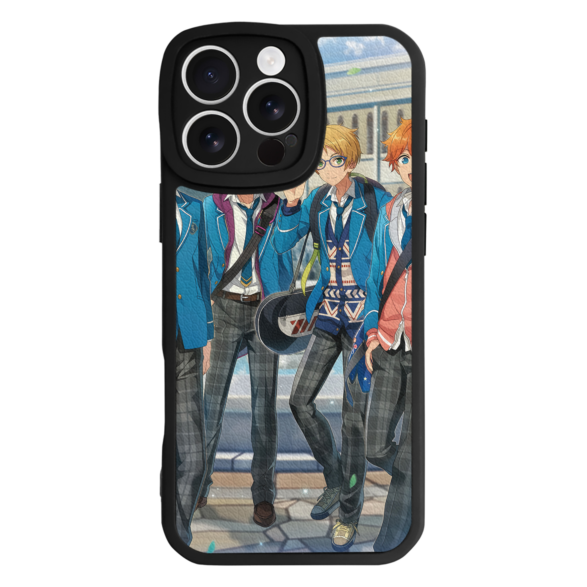 （画像用） あんさんぶるスターズ! Ensemble Stars 【iPhone 16シリーズ対応】シリコンスマホケース（レザー調） 材質：シリコン